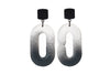 White Gradient Dangle Earrings