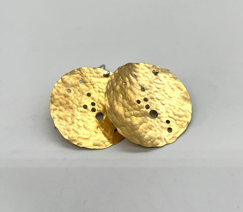 Taurus Earrings Brass
