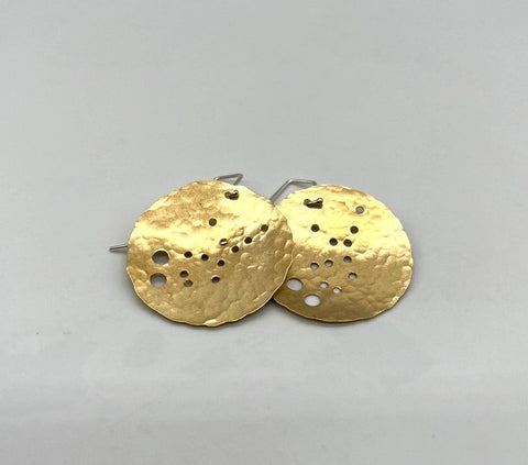 Virgo Earrings Brass