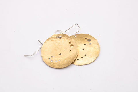 Scorpio Earrings Brass