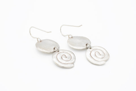 Disc & Coil earrings