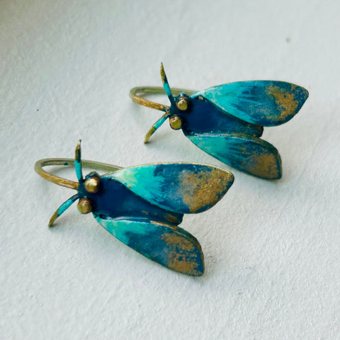 Nocturnal Spring Moth drops - blue