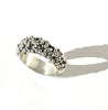 silver stones and balls ring