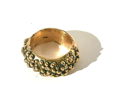 bronze stones and balls ring