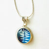 Cyanotype Pendant 3 FERN