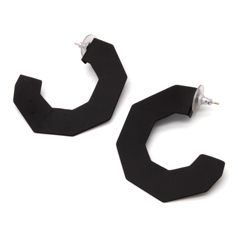 Open Edge Hoop - Black