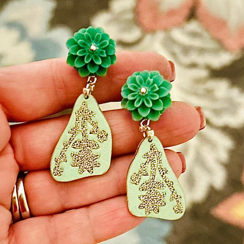 Nocturnal Spring Moth Wing Earrings Ð Glinda