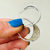 Art Deco Cicada Wing Hoops