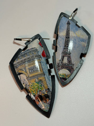 Grande Wing Earrings - Eiffel/Arch