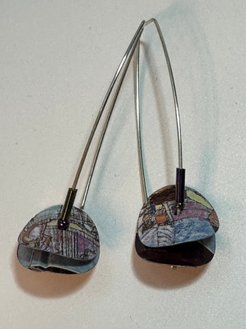 Disc Earrings - Paris Ambiance