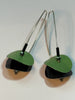 Disc Earrings - Green/Black