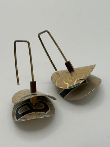 Disc Earrings - Ginger Gold Short