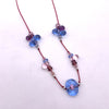 cool 0 + drips on silk necklace