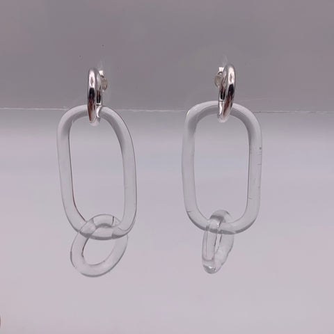 boro duo chain earrings