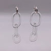boro triple chain earrings