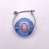 blue / pink duo fibula pin