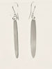 Silver- Elongated Oval- Dangle