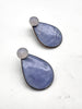 Reversible-Silver Earring Jacket- Rose Lavender Quartz