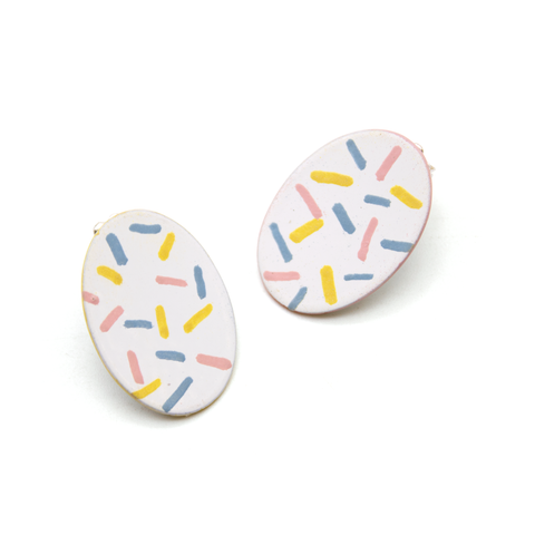 Oval Sprinkle Studs