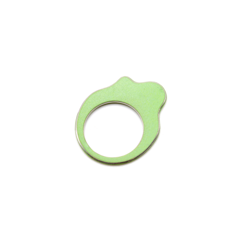 Stackable Flat Ring - Green