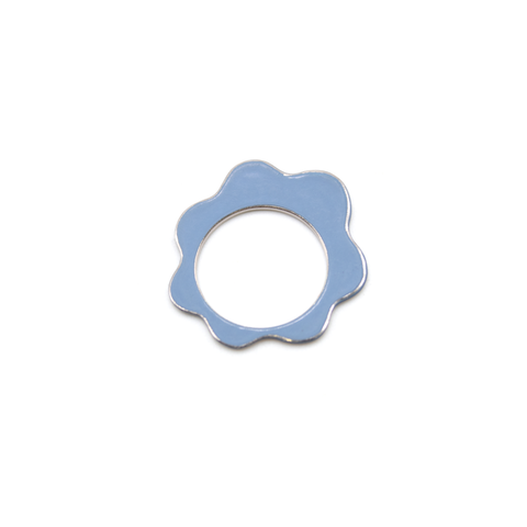 Stackable Flat Ring - Blue