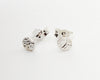Stud earring, reticulated, small
