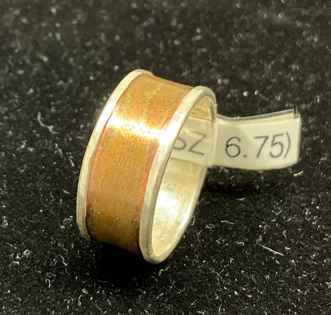 Fine Silver & Mokume Gane Ring