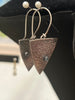 Floral Triangles with Aquamarine