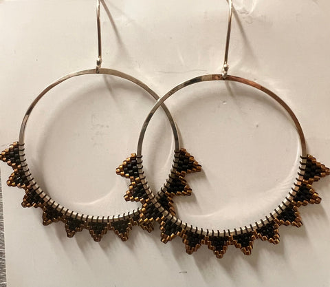 Sawtooth Earrings - Half