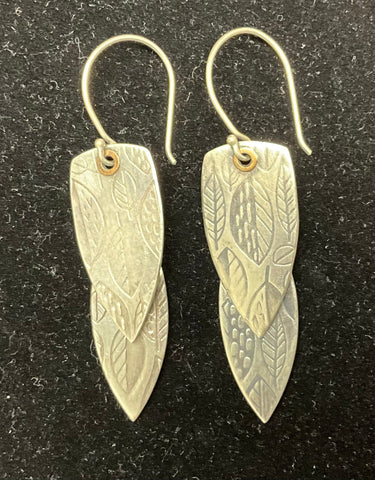 Stacked Leaf Earrings