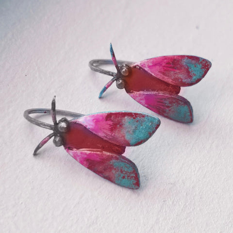 Nocturnal Spring Moth drops - pinks