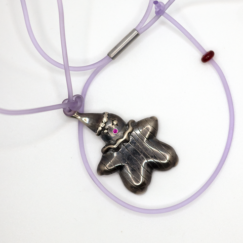 Clown Pendant - Silver