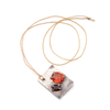 Two-Stone Tag Pendant - Red