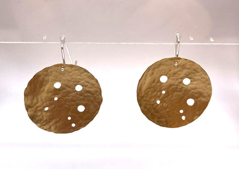 Libra Earrings Brass