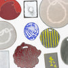 Textured Enamel Pendants