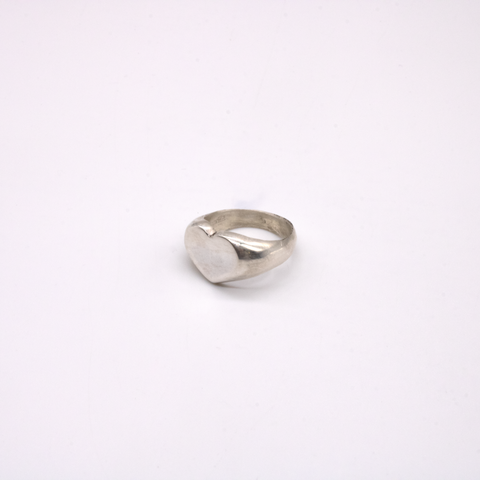 silver heart signet