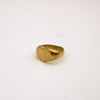 gold-plated heart signet