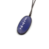 Etched Blue Chalcedony Pendant