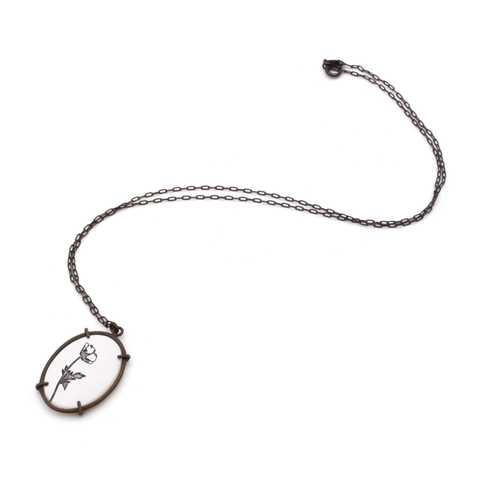 Etched Mother Of Pearl Pendant