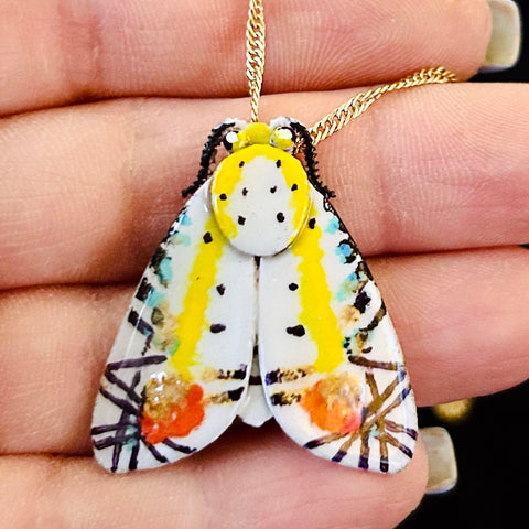Nocturnal Spring Picasso Moth pendant