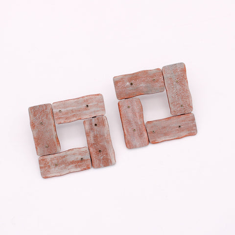 Brick Earrings