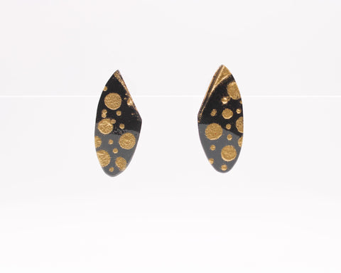 Chroma Oval Earrings Metallic