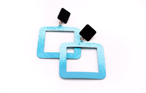 Square Drop Earrings