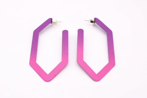 Large Hexagon Hoops