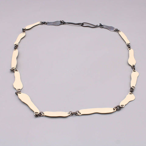 Follicle Necklace - Cream and Silver