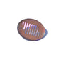 Oval Grid Brooch - Iridescent Pink
