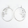 Swirl Hoop Earrings